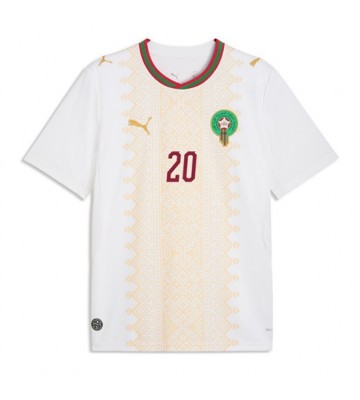 Marokko Ayoub El Kaabi #20 Udebanetrøje VM 2026 Kortærmet